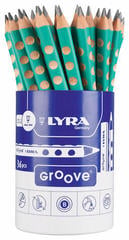 Crayon graphite Lyra Groove Coffret crayons graphite B Turquoise 36 pièces