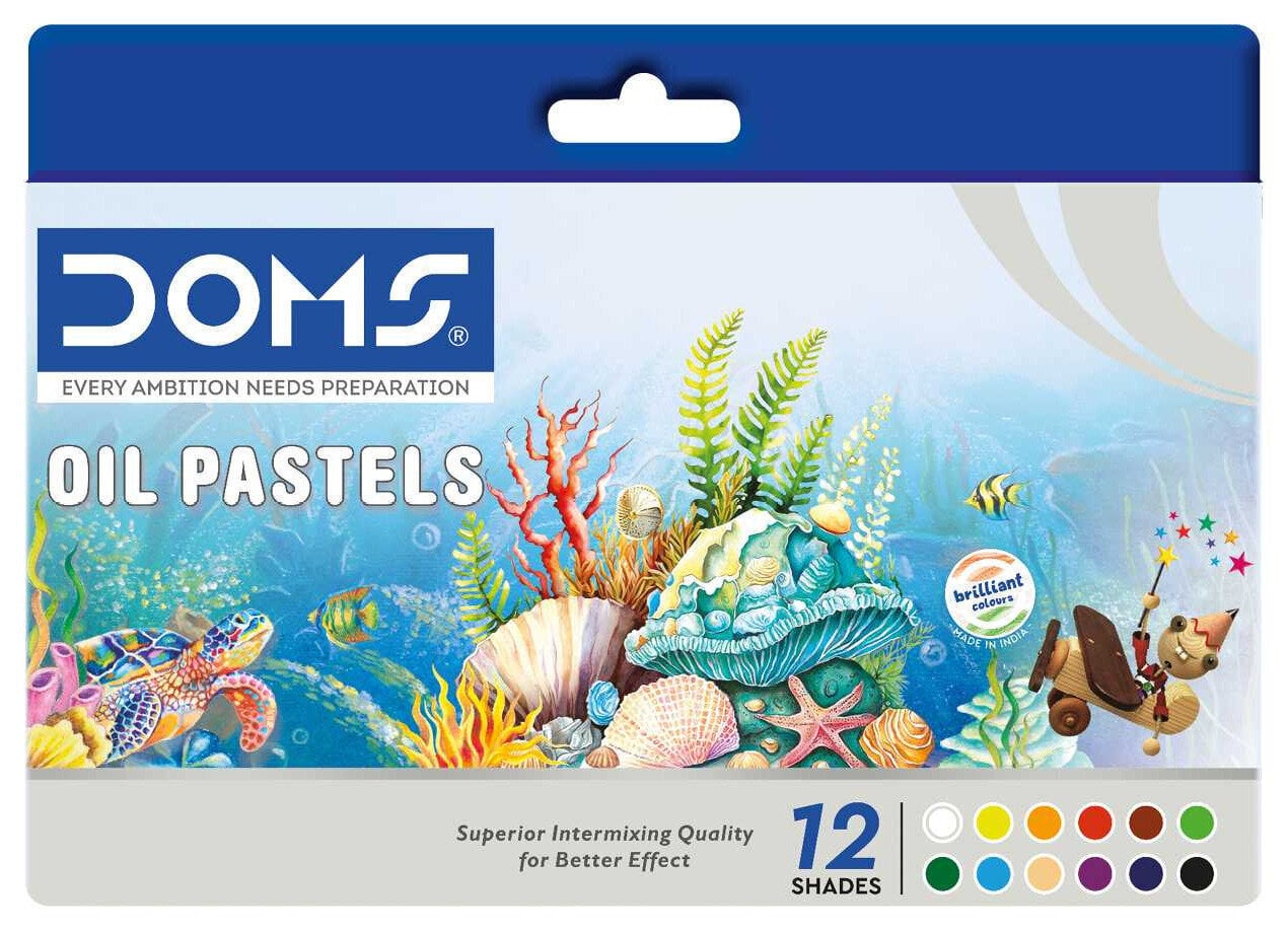 Oil Pastel DOMS N80526 Set of Oil Pastels Mix 12 pcs