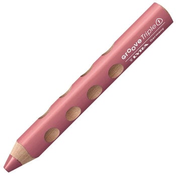 Creion colorat Lyra Groove TripleOne Ergonomic Triangular 3-In-1 Creion colorat Pastel Pink 1 buc. - 1