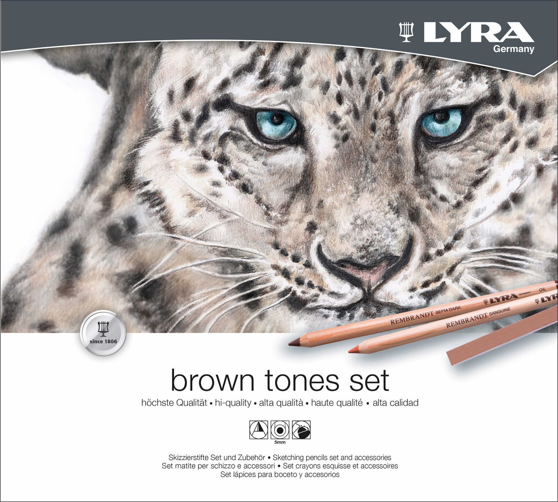 Crayon spécial Lyra Rembrandt Art Specials Ensemble de crayons Browns 25 pièces