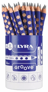 Graphite Pencil Lyra Groove Set of Graphite Pencils B Blue 36 pcs - 1
