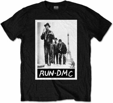 Košulja Run DMC Košulja Paris Photo Unisex Black XL - 1