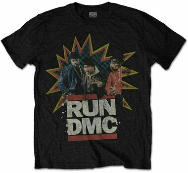 T-Shirt Run DMC T-Shirt POW Black L - 1