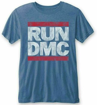 Skjorte Run DMC Skjorte Vintage Logo Blue L - 1