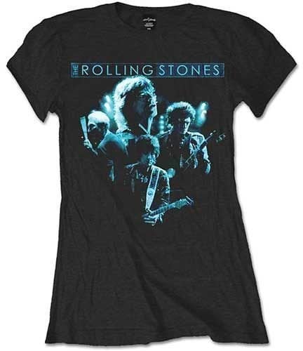 T-Shirt The Rolling Stones T-Shirt Band Glow Damen Black M