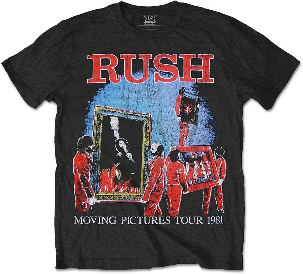 T-Shirt Rush T-Shirt 1981 Tour Black L