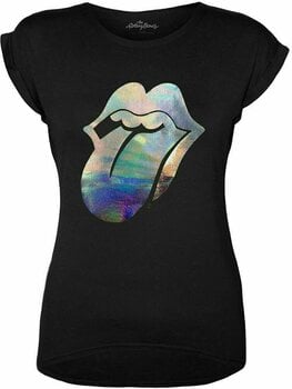 T-Shirt The Rolling Stones T-Shirt Foil Tongue Black L - 1
