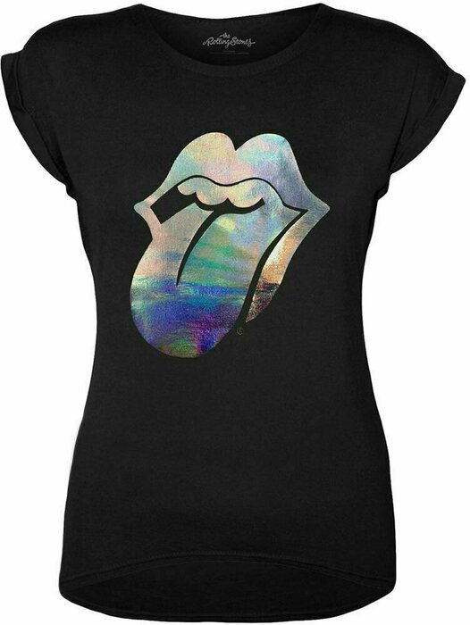 The Rolling Stones T-Shirt Foil Tongue Black M