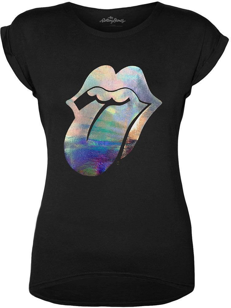 T-Shirt The Rolling Stones Fashion Tee Foil Tongue (Foiled Application) S