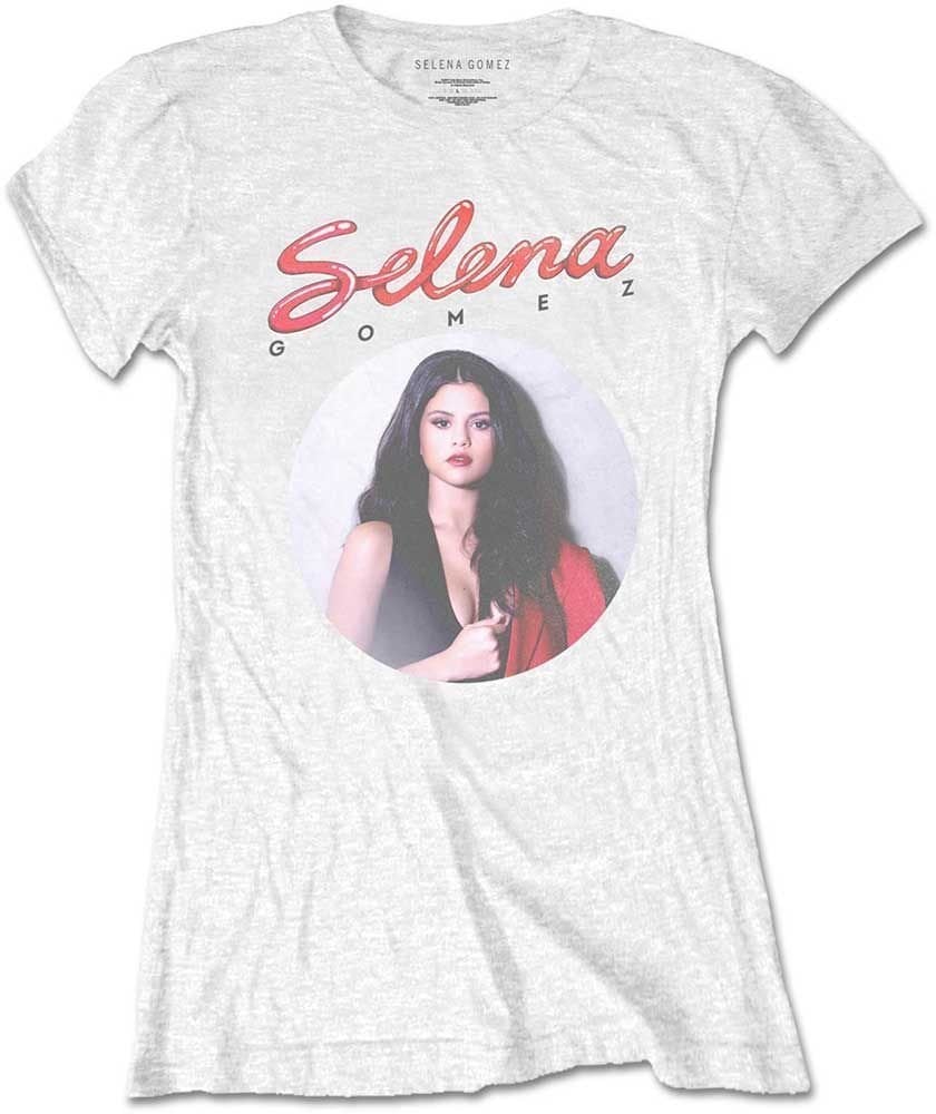 T-Shirt Selena Gomez T-Shirt 80's White L
