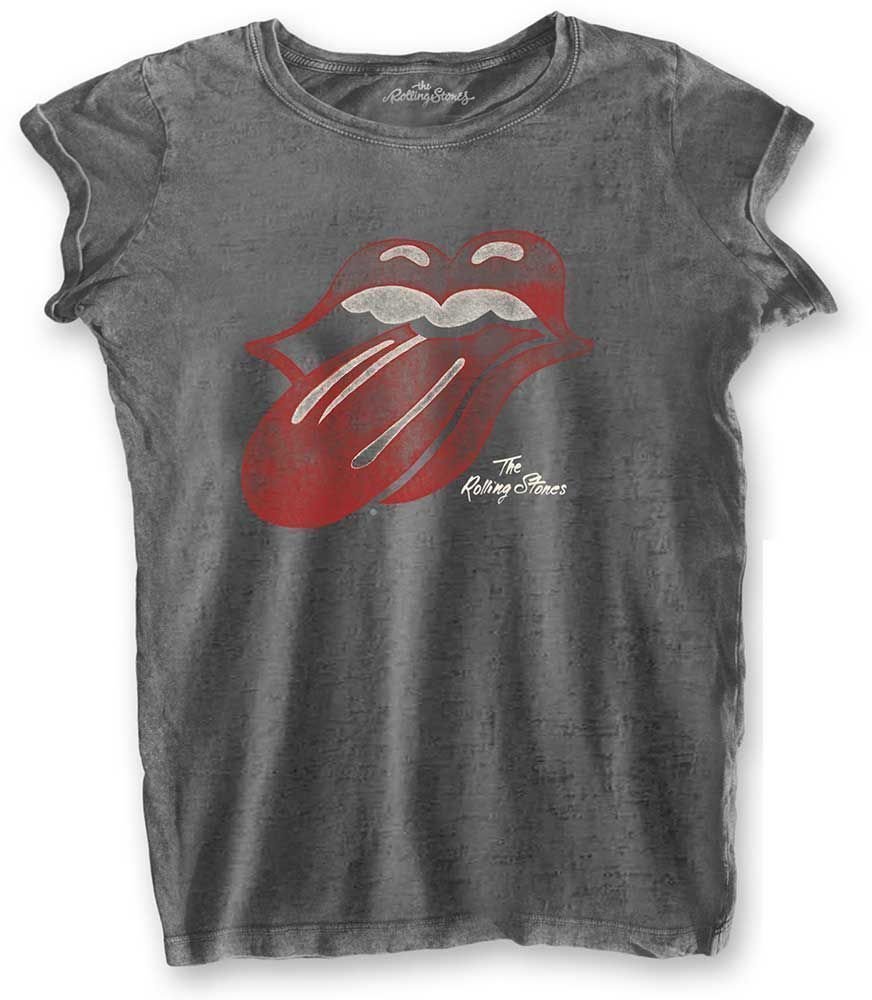 T-Shirt The Rolling Stones T-Shirt Vintage Tongue Grey S
