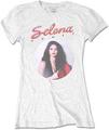 Selena Gomez Skjorte 80's Hunkøn White S