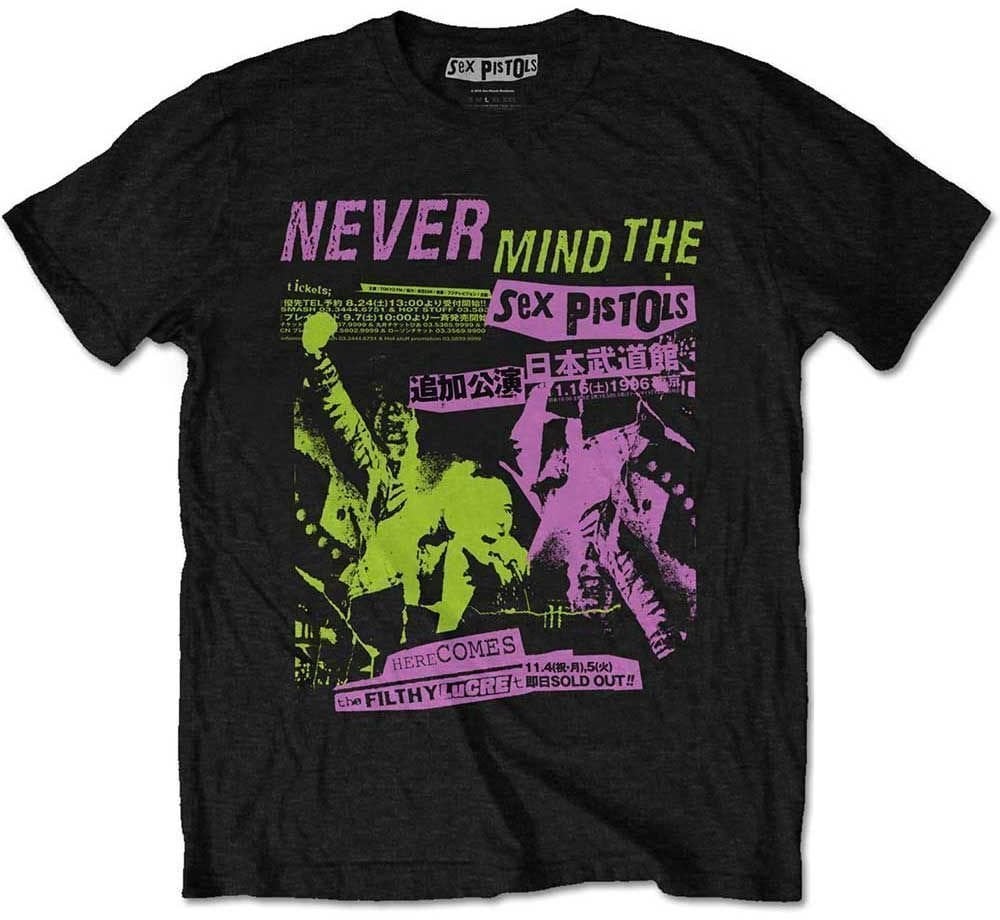 T-Shirt Sex Pistols T-Shirt Japanese Poster Black M