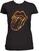 T-Shirt The Rolling Stones T-Shirt Flaming Tongue Black L