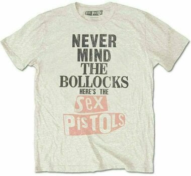 T-Shirt Sex Pistols T-Shirt Unisex Bollocks Distressed Natural M - 1