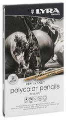 Färgpenna Lyra Rembrandt Polycolor Metal Box Färgpennor set Gray Tones 12 st