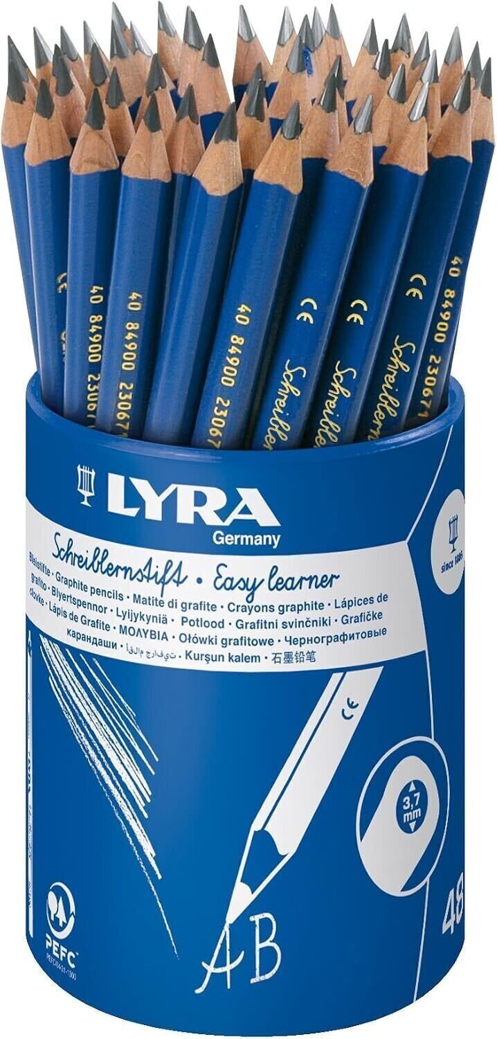 Graphite Pencil Lyra Easy Learner Set of Graphite Pencils B 48 pcs