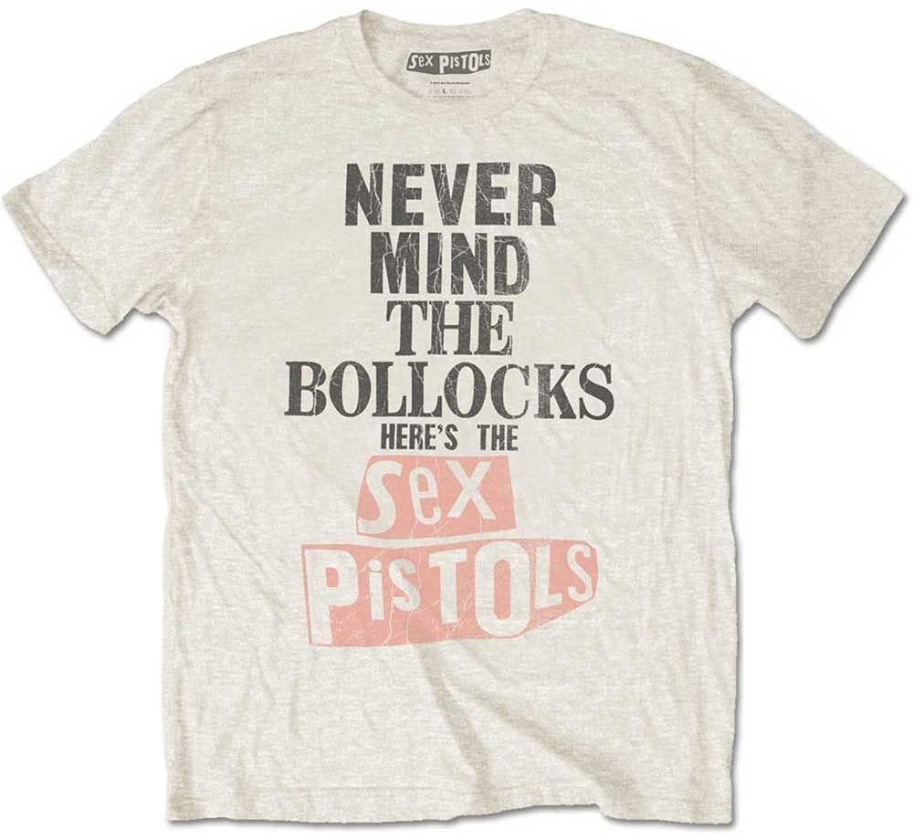 T-Shirt Sex Pistols T-Shirt Bollocks Distressed Natural XL