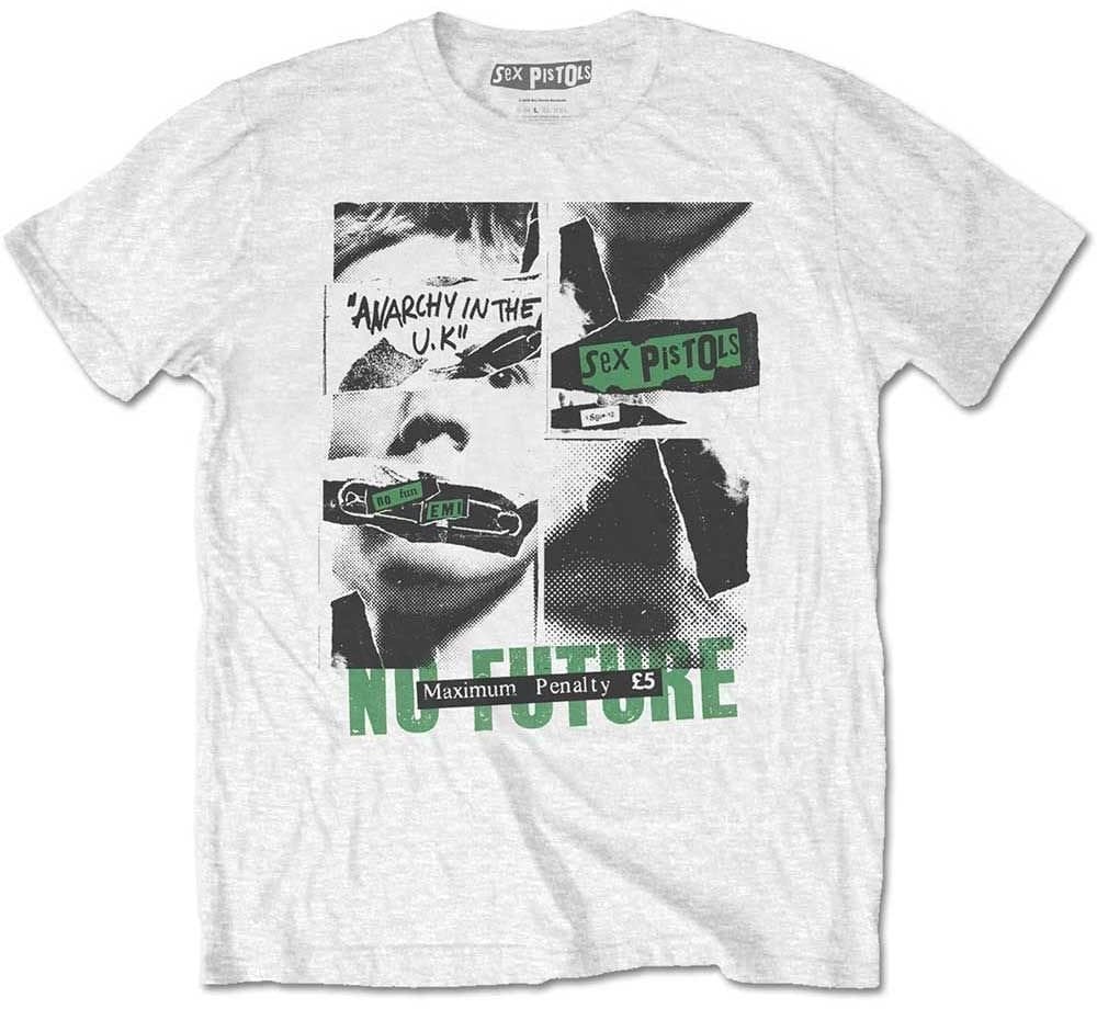 T-Shirt Sex Pistols T-Shirt No Future White L