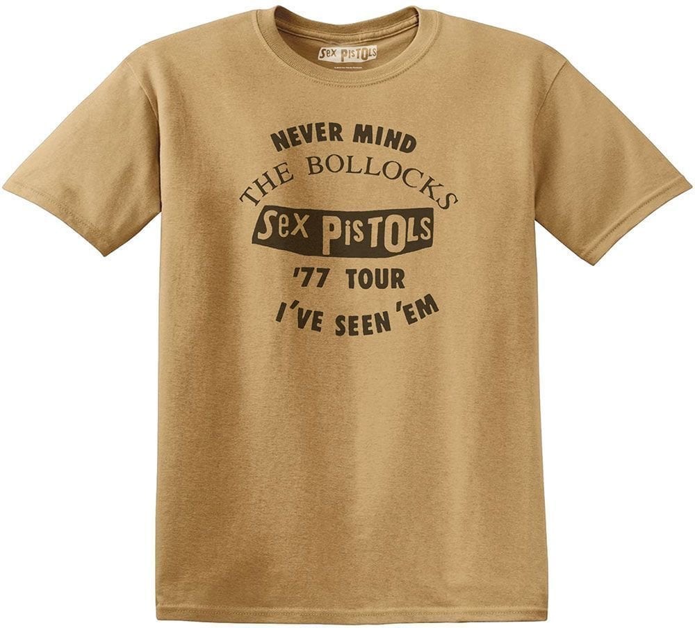 T-Shirt Sex Pistols T-Shirt Seen 'Em Old Gold M