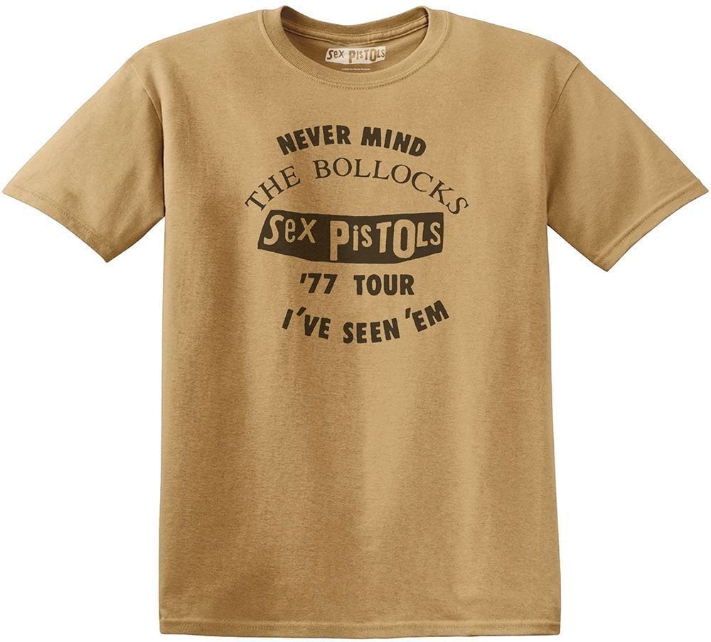 T-Shirt Sex Pistols T-Shirt Seen 'Em Unisex Old Gold S