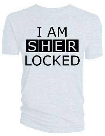 T-Shirt Sherlock T-Shirt I am ed White M