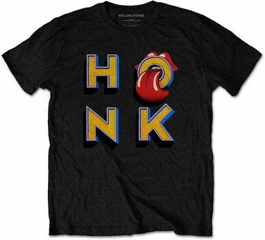 T-Shirt The Rolling Stones T-Shirt Honk Letters Black L - 1
