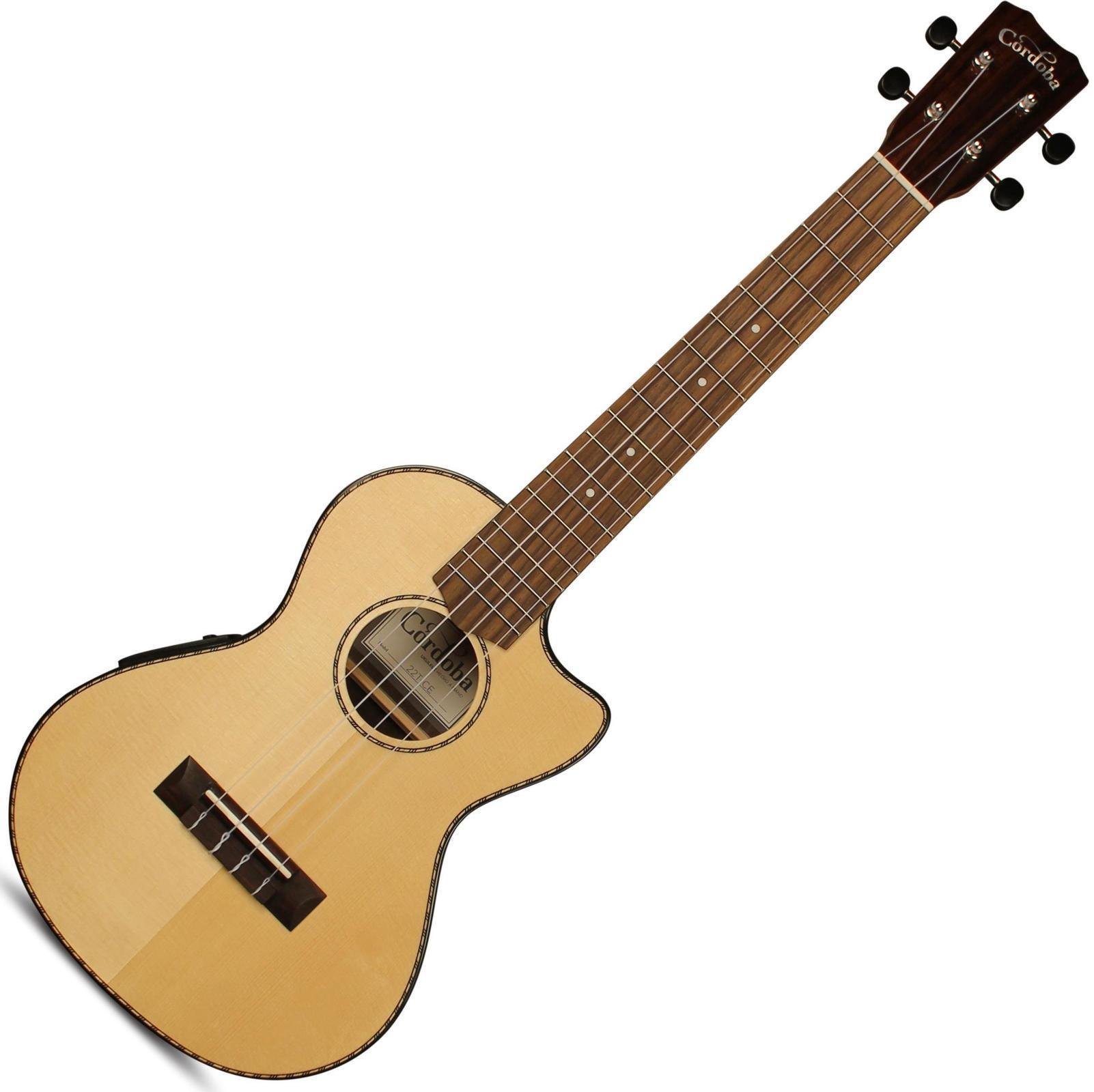 Tenori-ukulele Cordoba 22T-CE Tenor Size Electric Ukulele
