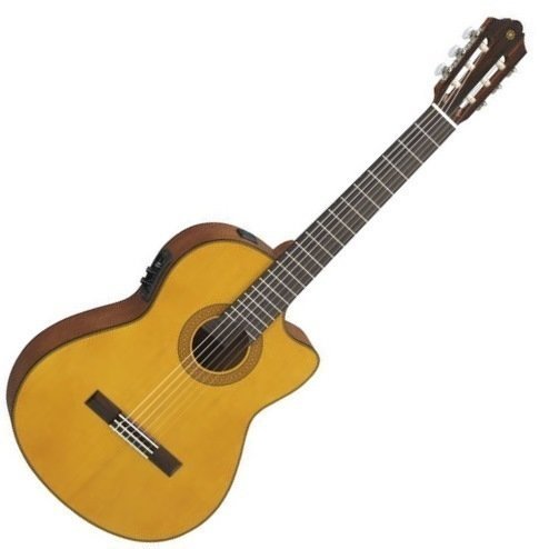 Guitarra clássica com pré-amplificador Yamaha CGX 122 MCC 4/4 Natural