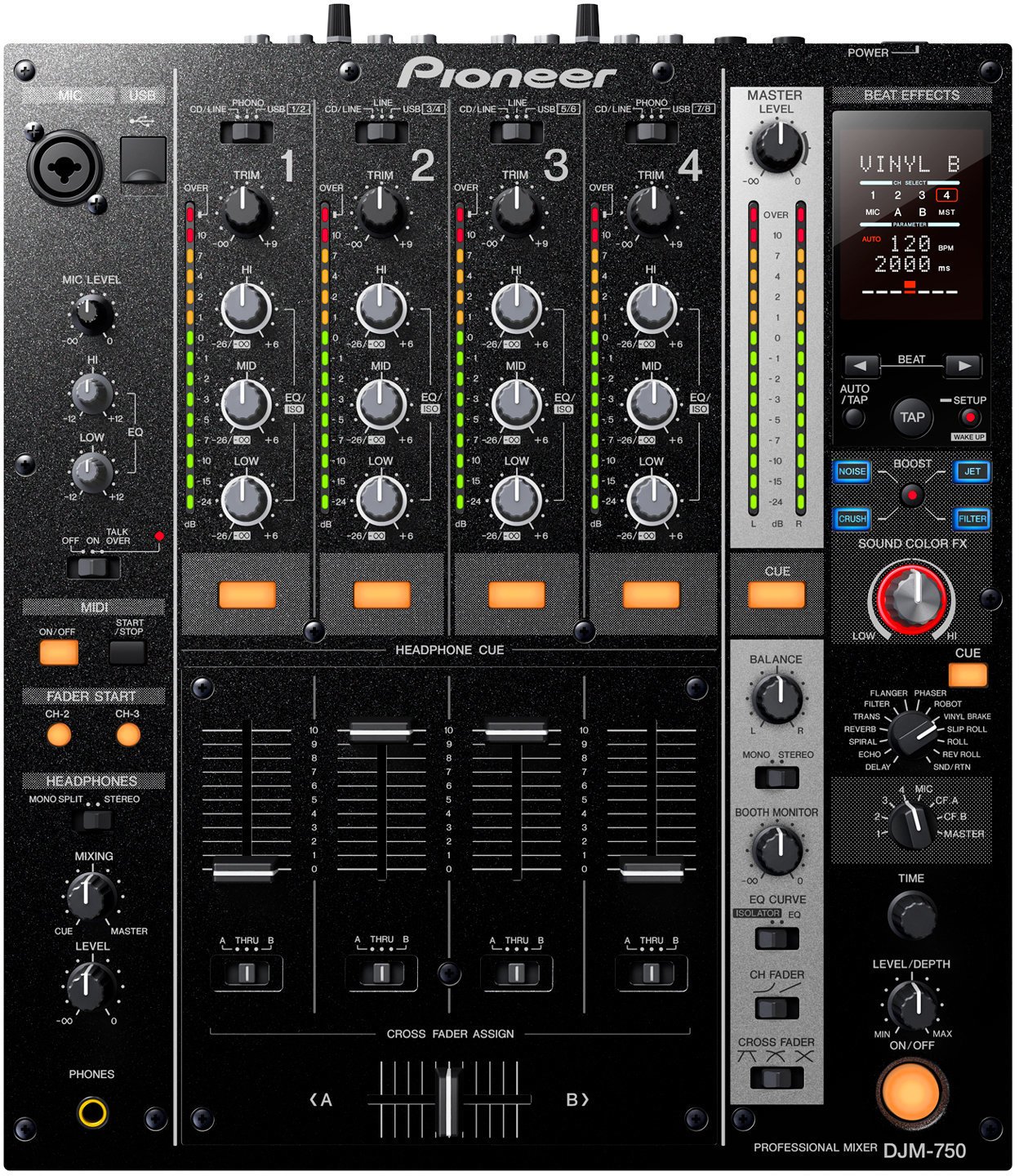 Mixer de DJ Pioneer Dj DJM-750-K