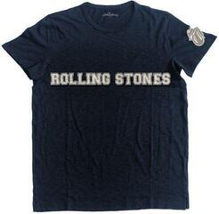 T-shirt The Rolling Stones T-shirt Logo & Tongue Unisex Navy Blue M
