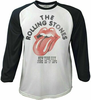 T-Shirt The Rolling Stones T-Shirt Raglan Black-White XL - 1
