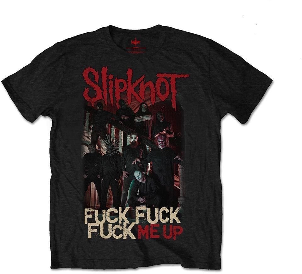Camiseta de manga corta Slipknot Camiseta de manga corta Fuck Me Up Unisex Black L