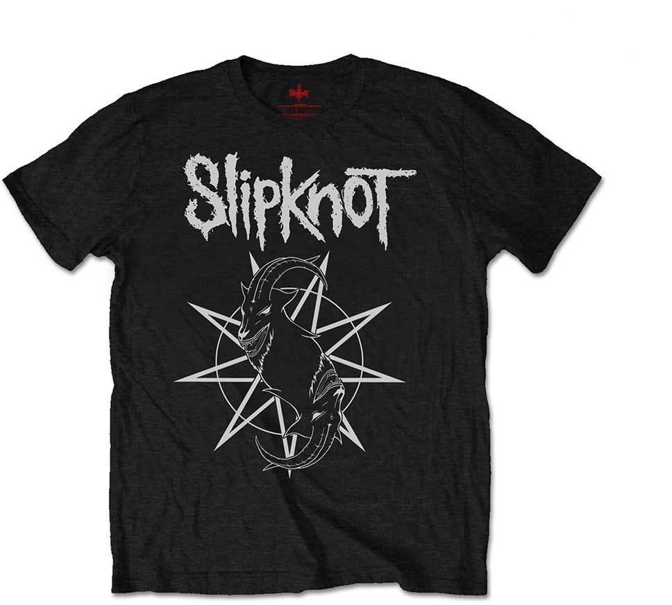 T-Shirt Slipknot T-Shirt Goat Star Logo Black M