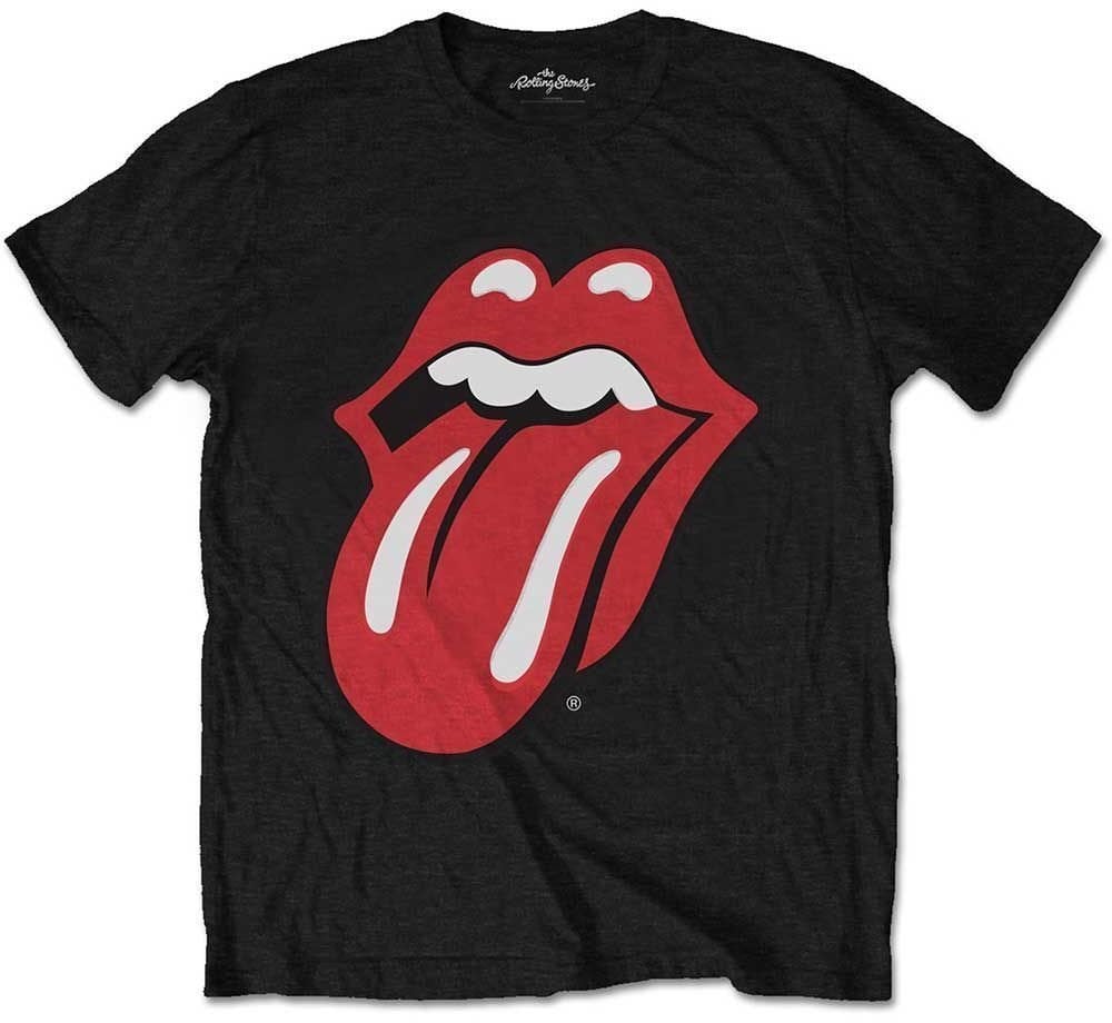 Maglietta The Rolling Stones Maglietta Classic Tongue Black M