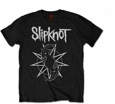 T-Shirt Slipknot T-Shirt Goat Star Logo Black S - 1