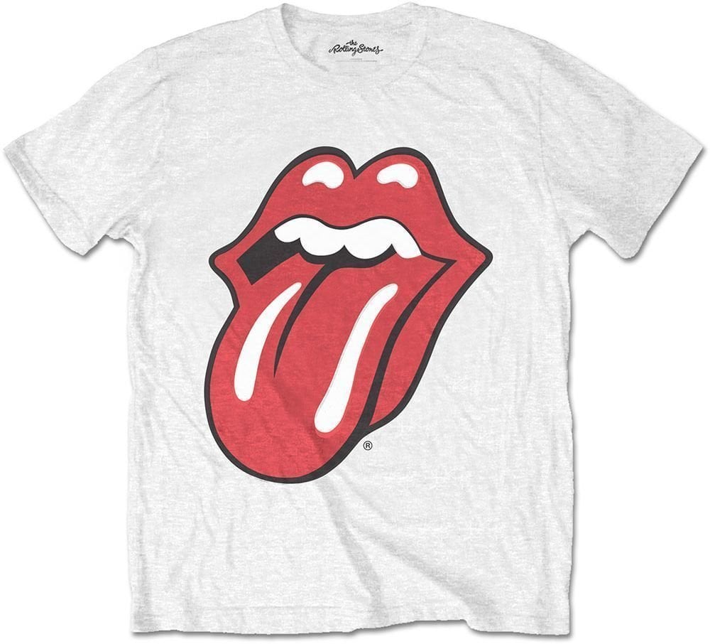 T-Shirt The Rolling Stones T-Shirt Classic Tongue White XL