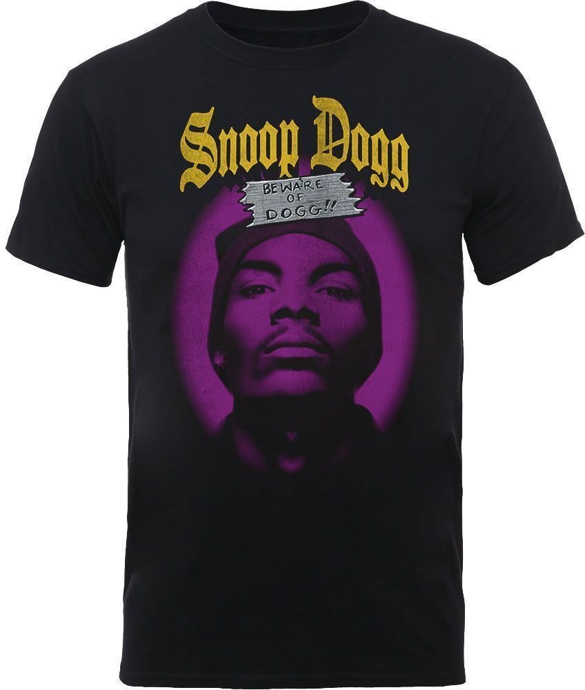 T-Shirt Snoop Dogg T-Shirt Beware Of The Dog Black 2XL