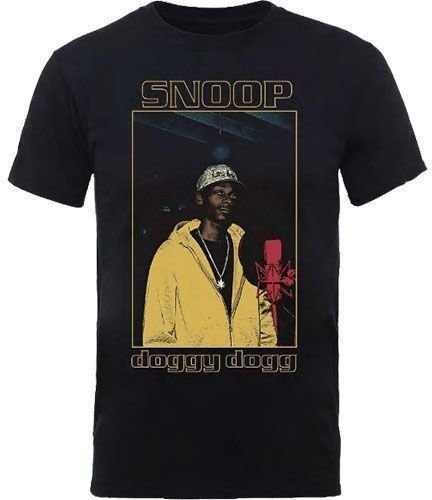 Shirt Snoop Dogg Shirt Microphone Zwart L