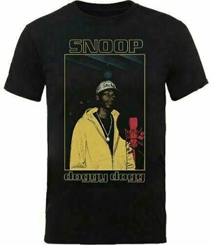 Camiseta de manga corta Snoop Dogg Camiseta de manga corta Microphone Negro S - 1