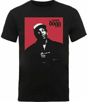 T-Shirt Snoop Dogg T-Shirt Red Square Black M - 1