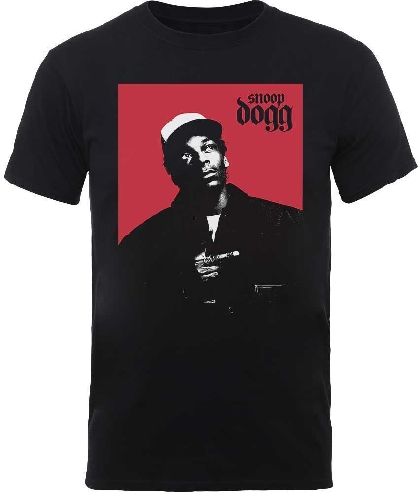 T-Shirt Snoop Dogg T-Shirt Red Square Black XL