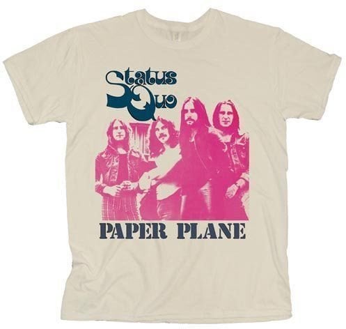 T-Shirt Status Quo T-Shirt Paper Plane Unisex Natural M