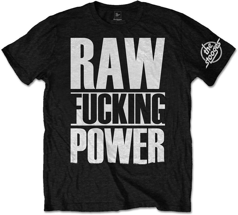 T-Shirt Iggy Pop T-Shirt Raw Black L