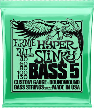 Bosinės gitaros stygos Ernie Ball 2822 Hyper Slinky 5-String Bosinės gitaros stygos - 1