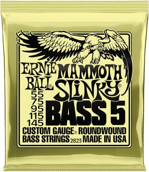 Bosinės gitaros stygos Ernie Ball 2823 Mammoth Slinky 5-String Bosinės gitaros stygos - 1