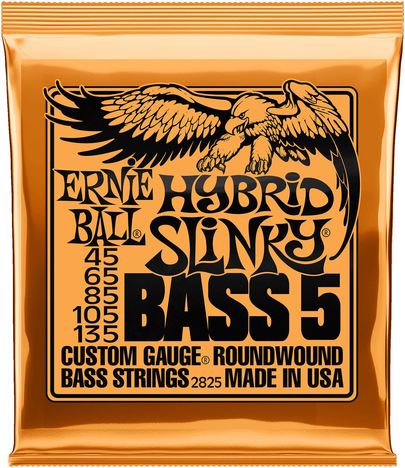 Bosinės gitaros stygos Ernie Ball 2825 Hybrid Slinky 5-String Bosinės gitaros stygos