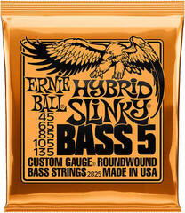 Bosinės gitaros stygos Ernie Ball 2825 Hybrid Slinky 5-String Bosinės gitaros stygos