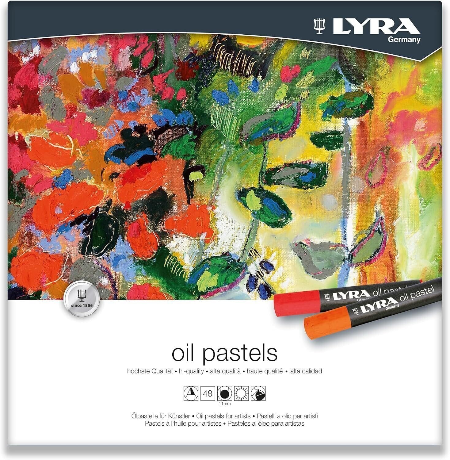 Oil Pastel Lyra Fine Art Set of Oil Pastels Mix 48 pcs