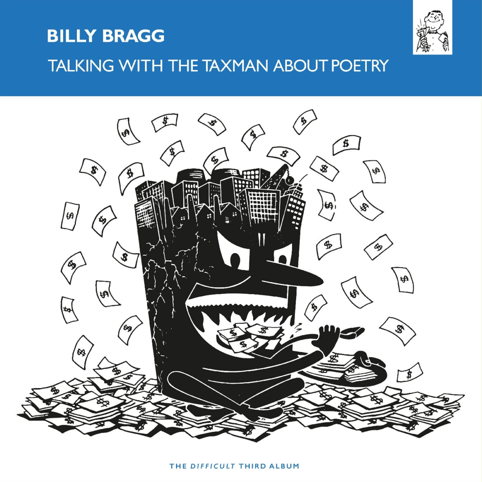 LP deska Billy Bragg - Talking With The Taxman About Poetry (Gatefold) (Limited Edition) (Solid Blue Coloured) (LP)